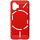 Avizar Coque pour Nothing Phone 2 Effet Carbone Silicone Flexible Antichoc  Rouge Coque en silicone gel flexible rouge série Classic Carb, conçue pour votre Nothing Phone 2