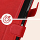Avizar Étui pour Xiaomi Redmi 12 Clapet Portefeuille Support Vidéo  Rouge pas cher