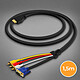 LinQ Câble HDMI vers 3x RCA Mâles et VGA Mâle Adaptateur Vidéo 1.5m A4001  Noir pas cher