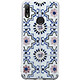 BigBen Connected Coque pour Huawei Y6 2019 Rigide avec Motifs Inspiration Orientale Bleu Bords souples et dos rigide