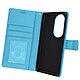 Avizar Housse pour Huawei P50 Pro Aspect Grainé Clapet Portefeuille Support Vidéo  Bleu - Étui folio spécialement conçu pour votre Huawei P50 Pro