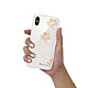 LaCoqueFrançaise Coque iPhone X/Xs silicone transparente Motif Fleurs Blanches ultra resistant pas cher