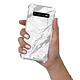 LaCoqueFrançaise Coque Samsung Galaxy S10 anti-choc souple angles renforcés transparente Motif Marbre gris pas cher