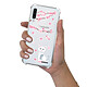 Evetane Coque Samsung Galaxy A70 anti-choc souple angles renforcés transparente Motif Chat et Fleurs pas cher