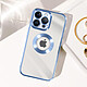 Avizar Coque pour iPhone 13 Pro Paillette Amovible Silicone Gel  Bleu pas cher