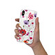 Evetane Coque iPhone X/Xs silicone transparente Motif Fleurs Multicolores ultra resistant pas cher