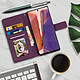 Avis Avizar Housse Samsung Galaxy Note 20 Porte-carte Fonction Support Vidéo Dragonne Violet