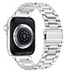 Avizar Bracelet pour Apple Watch Ultra 49mm - 45mm - 44mm- 42mm Acier Inoxydable argent Bracelet de montre Argent