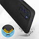 Avis Avizar Coque pour Motorola Moto G51 5G Silicone Semi-rigide Finition Soft-touch Fine  noir