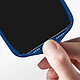 Avizar Coque pour iPhone 15 Plus Silicone Semi-rigide Finition Douce au Toucher Fine  Bleu pas cher