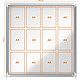 Avis NOBO vitrine d'intérieur fond magnétique 12xA4 porte coulissante 97x93cm Blanc