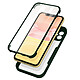 Avizar Coque iPhone 11 Dos Plexiglas Avant Polymère Coins Renforcés Contour vert - Une Coque intégrale pour votre iPhone 11 Antichoc avec un dos rigide transparent et contour Silicone vert