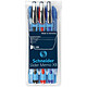 SCHNEIDER Pochette de 3 stylos à bille Slider Memo à pointe extra large couleurs assorties Stylo à bille