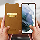 Avis Nillkin Housse pour Samsung Galaxy S21 Ultra Étui Folio Porte-carte Cuir Véritable Qin  Marron