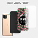 Acheter Evetane Coque en verre trempé iPhone 11 Pro La Vie en Rose