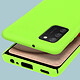Avizar Coque Samsung Galaxy A02s Silicone Gel Souple Finition Soft Touch vert pas cher