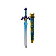 The Legend of Zelda Skyward Sword - Réplique plastique Epée Link´s Master Sword 66 cm Réplique en plastique de l' épée Link´s Master Sword 66 cm tirée du jeu vidéo The Legend of Zelda Skyward Sword.