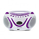 Acheter Metronic 477112 - Lecteur CD Pop Purple MP3 avec port USB, FM - blanc et violet