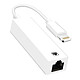 Avizar Adaptateur Ethernet RJ45 vers Lightning pour iPhone et iPad Débit 100 Mbps  Blanc L'adaptateur idéal pour activer la connexion LAN Ethernet RJ45 sur votre appareil Apple