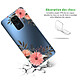 Avis Evetane Coque Xiaomi Redmi Note 9 360 intégrale transparente Motif Fleurs roses Tendance