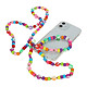 Avizar Bijou de Téléphone à Perles & Yin et Yang 110cm Collection Perla Multicolore Collier de téléphone original façon Homemade, de la collection Perla