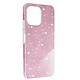 Avizar Coque pour Xiaomi Redmi 12 Paillette Silicone Semi rigide Fine Rose - Coque à paillette Rose de la collection Glitter Case, conçue pour habiller votre Xiaomi Redmi 12 de manière glamour