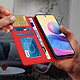 Acheter Avizar Housse Xiaomi Redmi Note 10 5G et Poco M3 Pro Porte-carte Support Vidéo Rouge