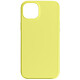 Avizar Coque pour iPhone 15 Plus Silicone Semi-rigide Finition Douce au Toucher Fine  Jaune - Coque de protection jaune, collection Fast Cover, spécialement conçue pour votre iPhone 15 Plus