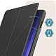 Acheter Avizar Étui pour Samsung Galaxy Tab S9 Plus Clapet Origami Support Différents Angles  Noir