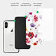 Acheter Evetane Coque en verre trempé iPhone Xs Max Fleurs Multicolores