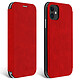 Avizar Étui Apple iPhone 11 Housse Simili-Cuir Clapet Porte-carte Support Vidéo Rouge - Housse de protection intégrale, spécialement conçue pour Apple iPhone 11