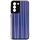 Avizar Coque Samsung Galaxy S21 Bi-matière Holographique Brillant Fine Légère Bleu nuit Coque concue sur mesure pour le Samsung Galaxy S21