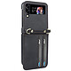 Avizar Coque pour Samsung Z Flip 4 Cuir Porte cartes Bandoulière  Versatile Case Noir Coque Collection Versatile Case pour votre Samsung Galaxy Z Flip 4