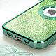 Acheter Avizar Coque pour iPhone 14 Paillette Amovible Silicone Gel  Vert