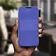 Acheter Avizar Housse iPhone 12 Pro Max Clapet translucide Design Miroir Support Vidéo bleu