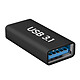 Avizar Rallonge USB C femelle vers USB 3.1 femelle Transferts rapide 5Gbps Compact  noir - Adaptateur rallonge convertissant un connecteur USB C en port USB standard femelle