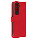 Avizar Étui pour Honor 90 Lite Clapet Portefeuille Support Vidéo  Rouge - Étui rouge de la série Chesterfield spécialement conçu pour Honor 90 Lite