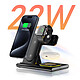 Acheter LinQ Station de charge 3 en 1 iPhone MagSafe 15W, AirPods, Apple Watch  Noir