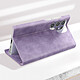 Avis Avizar Housse pour Samsung Galaxy S24 Ultra Clapet Porte-carte Éco-cuir Nappa Violet Clair