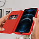 Avis Avizar Housse Folio iPhone 12 Pro Max Portefeuille Fonction Support Vidéo rouge