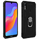 Avizar Coque Huawei Y6 2019 / Y6S et Honor 8A Bi matière Bague Fonction Support noir Préserve votre smartphone contre les chocs, les chutes et les rayures du quotidien.