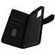 Avizar Housse Oppo A54 5G et A74 5G Clapet Portefeuille Fonction Support Noir Languette magnétique pour maintenir l'étui fermé