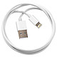 LinQ Câble USB vers Lightning Charge et Synchronisation Longueur 1m Blanc Câble de charge Lightning de LinQ, qui connecte facilement votre iPhone à n'importe quelle source d'alimentation USB
