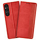 Acheter Avizar Étui pour Sony Xperia 1 V Clapet Portefeuille Motif Damier  Rouge