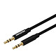 Swissten Câble Audio Auxiliaire Jack 3.5mm Mâle Son de Qualité Tressé 1.5m  Noir Câble audio auxiliaire Jack 3.5mm Mâle vers Jack 3.5mm Mâle signé Swissten.