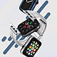 Acheter Avizar Bracelet pour Apple Watch 41mm et 40mm et 38 mm Maillons Carré Acier Inoxydable  Argent
