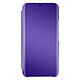 Avizar Étui Clear View pour Samsung Galaxy S22 avec Clapet Miroir Support Vidéo  violet Étui spécialement conçu pour votre Samsung Galaxy S22