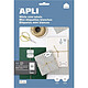 APLI Etui 440 Etiquettes 48,5x25,4 mm (44 x 10F A4) Multi-usage Etiquette multi-usages