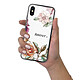 LaCoqueFrançaise Coque iPhone X/Xs Coque Soft Touch Glossy Amour en fleurs Design pas cher