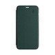 BEETLECASE Étui pour Apple iPhone 6/7/8/SE(2022) Folio Premium en Cuir avec Dos Cristal Vert foncé - Protégeant votre iPhone des rayures, des chocs et des chutes accidentelles